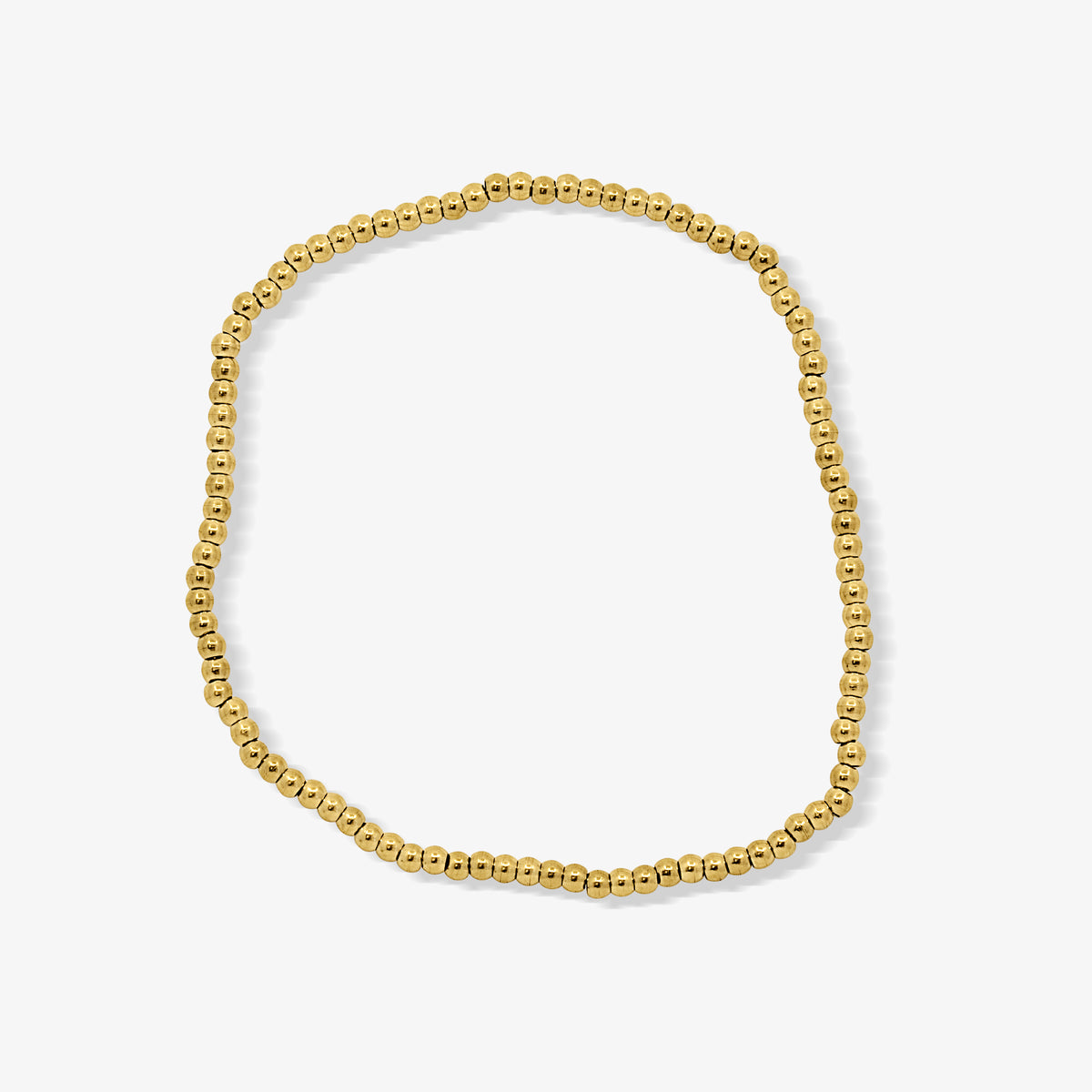 Icy Golden Beaded Bracelet 4 Piece Set - EVRYJEWELS