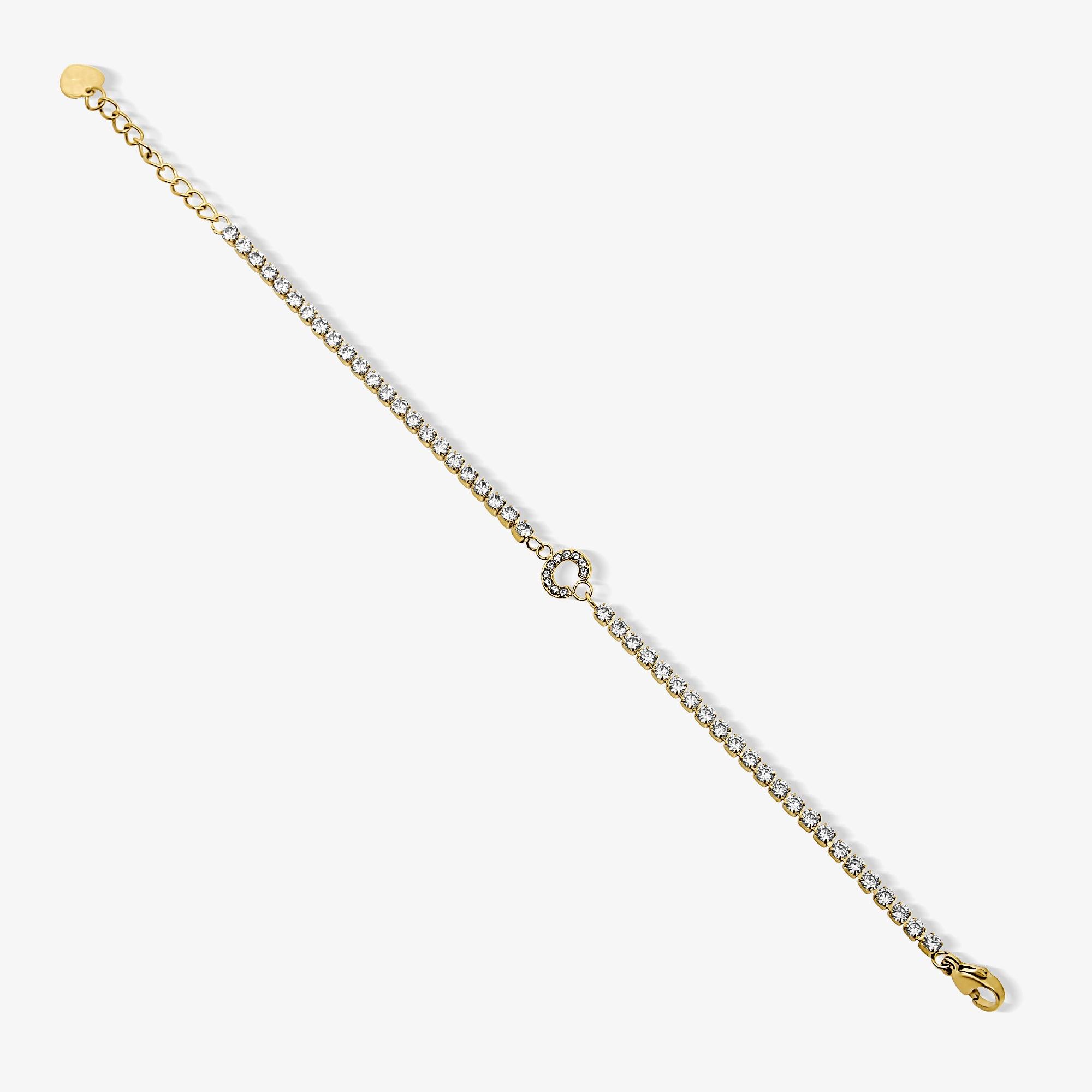 Icy Initial Tennis Bracelet - EVRYJEWELS
