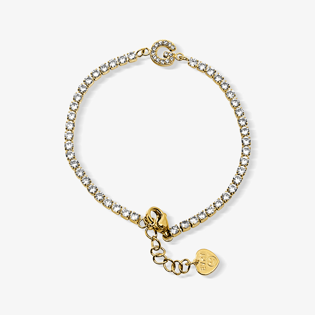 Bracelet Icy Initial Tennis