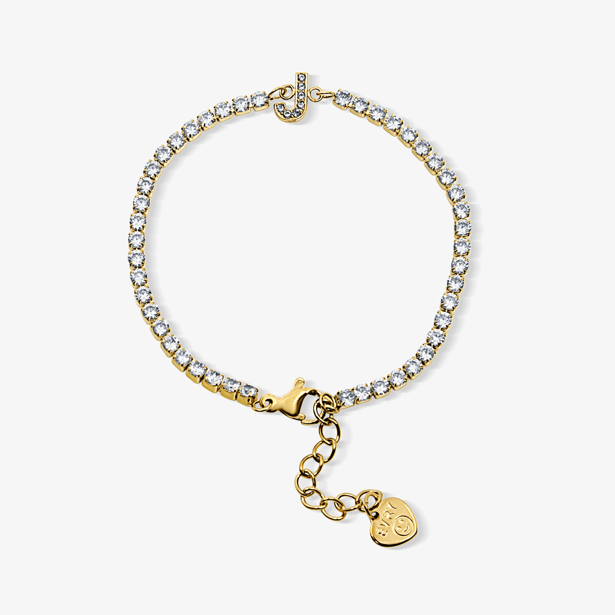 Bracelet Icy Initial Tennis
