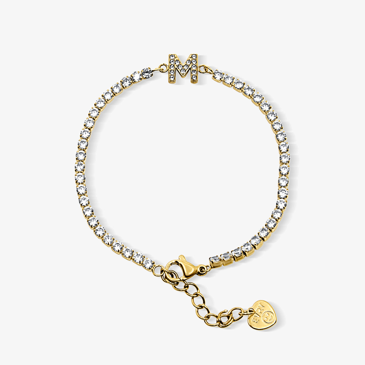 Bracelet Icy Initial Tennis