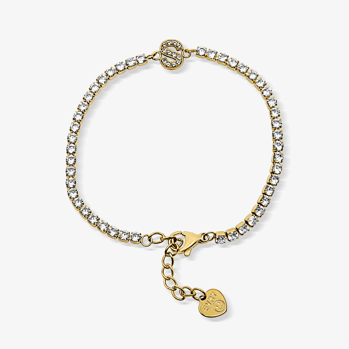 Bracelet Icy Initial Tennis