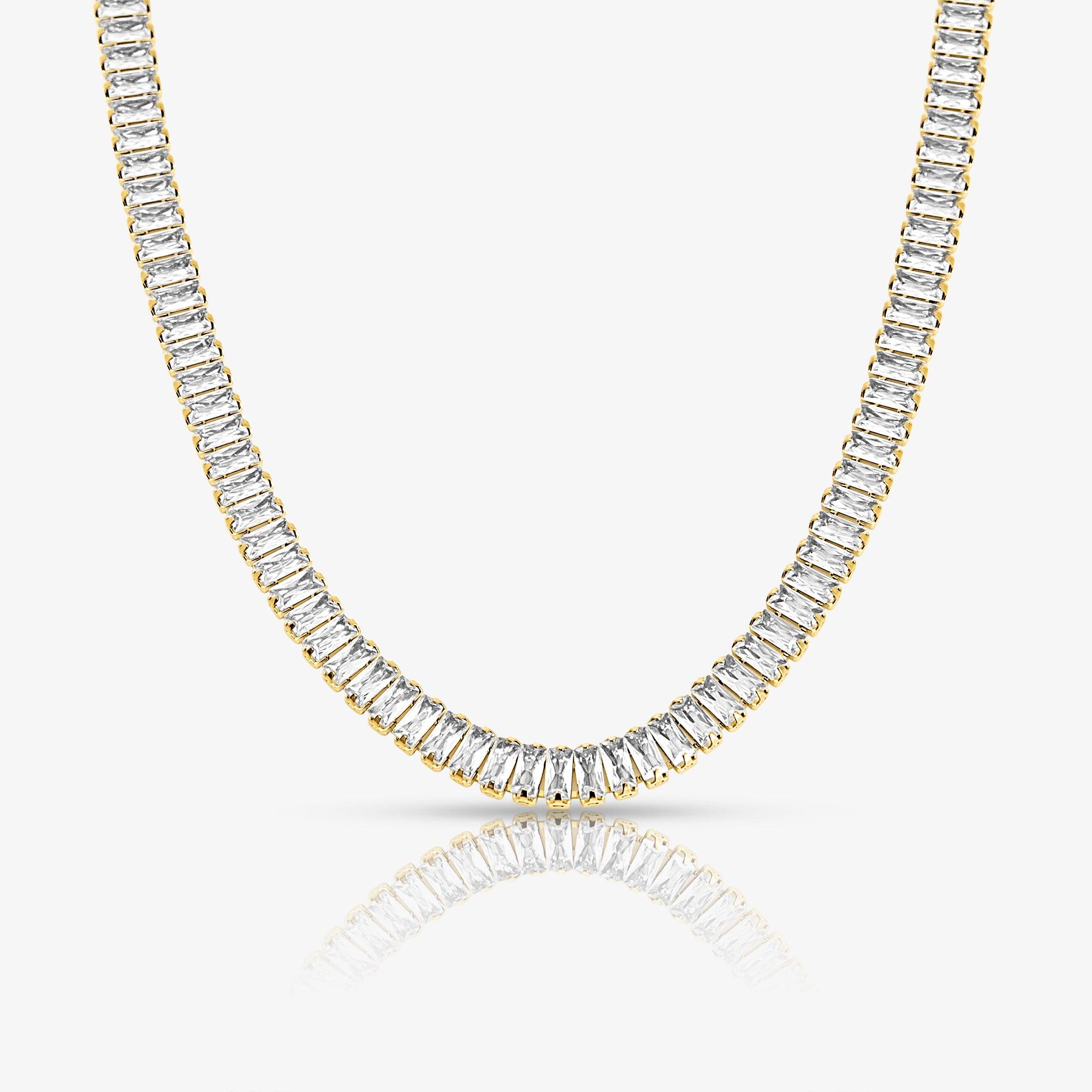Frost Beam Tennis Necklace - EVRYJEWELS