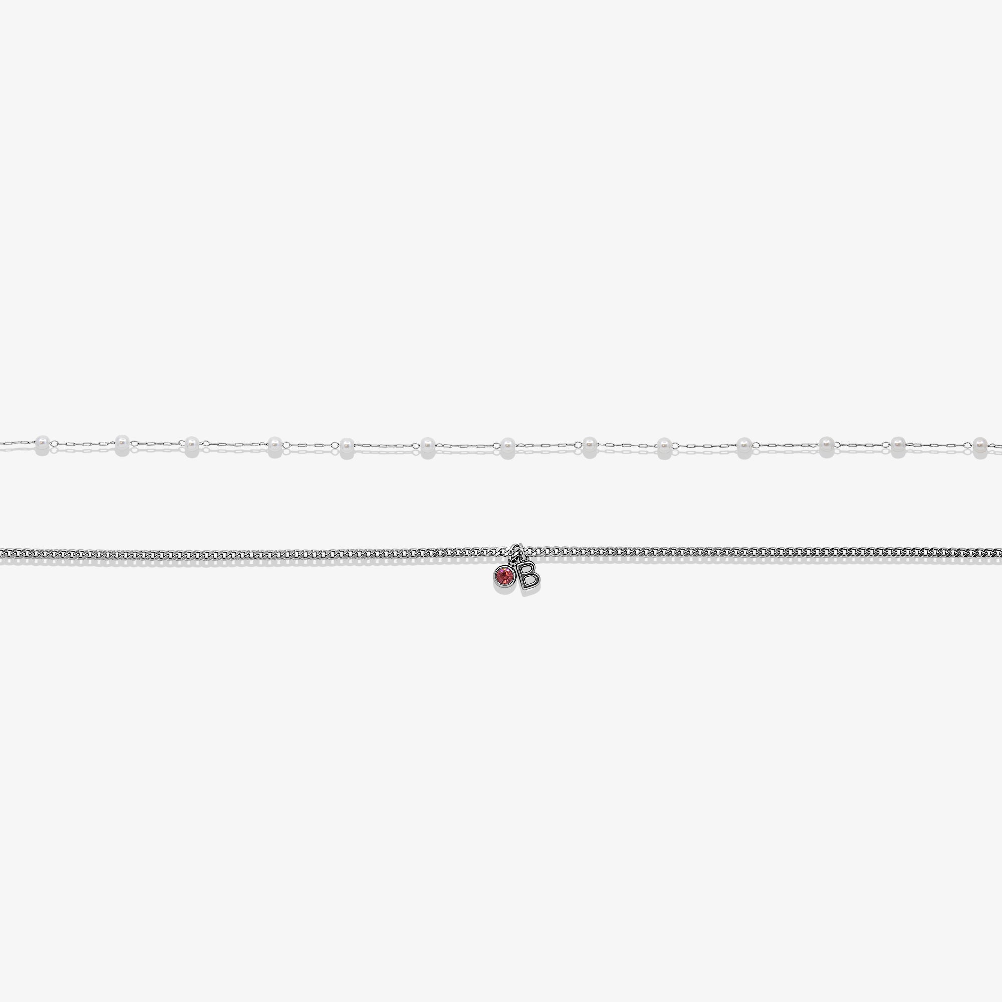 Custom/Personalized Pearl Initial Waist Chain - EVRYJEWELS