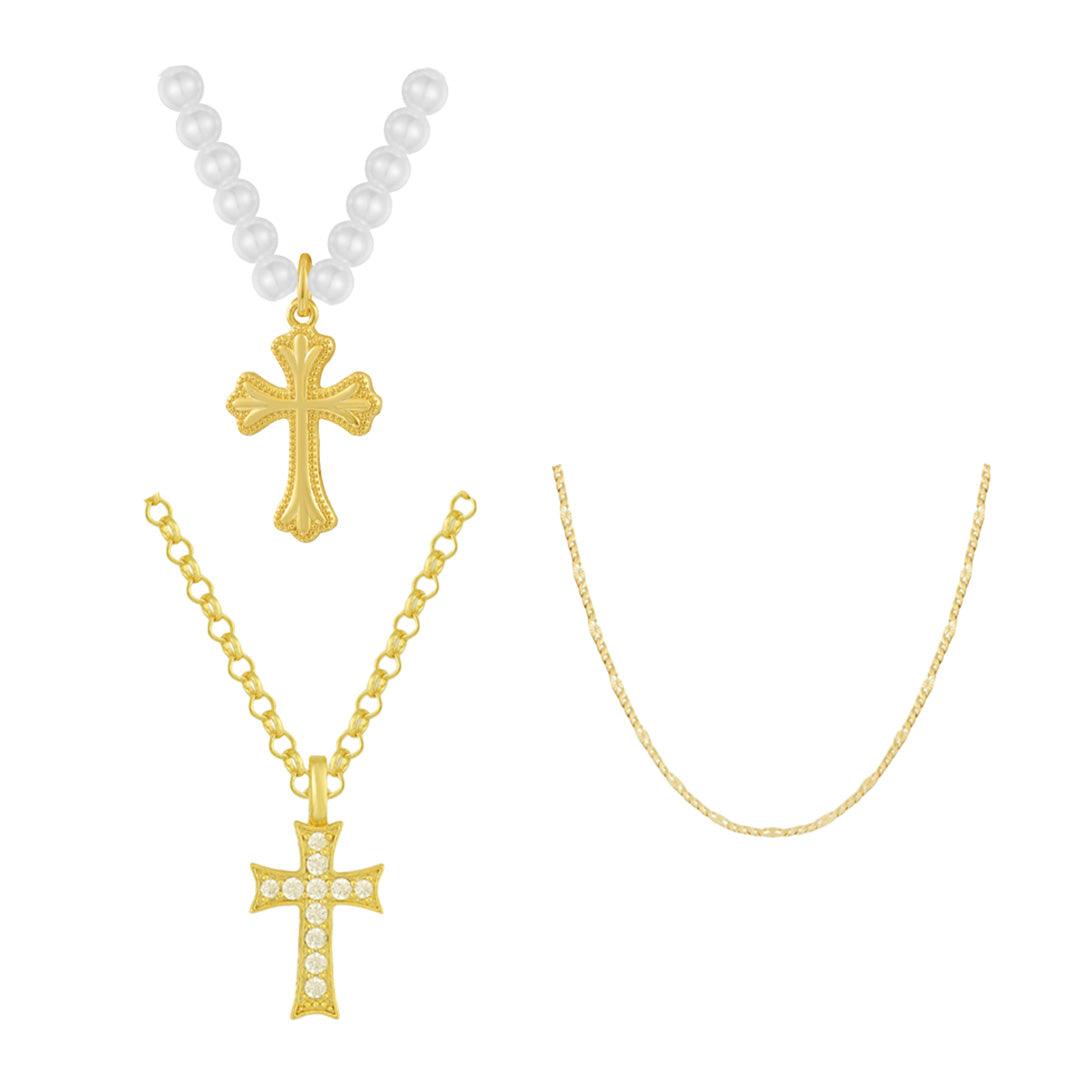 It Girl Trinity Bundle: 3 Piece Necklace Set - EVRYJEWELS