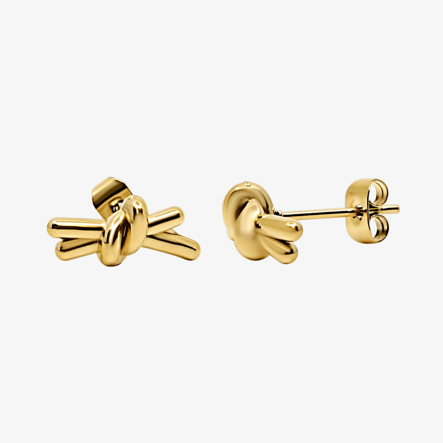 Knotty Babe Stud Earrings - EVRYJEWELS