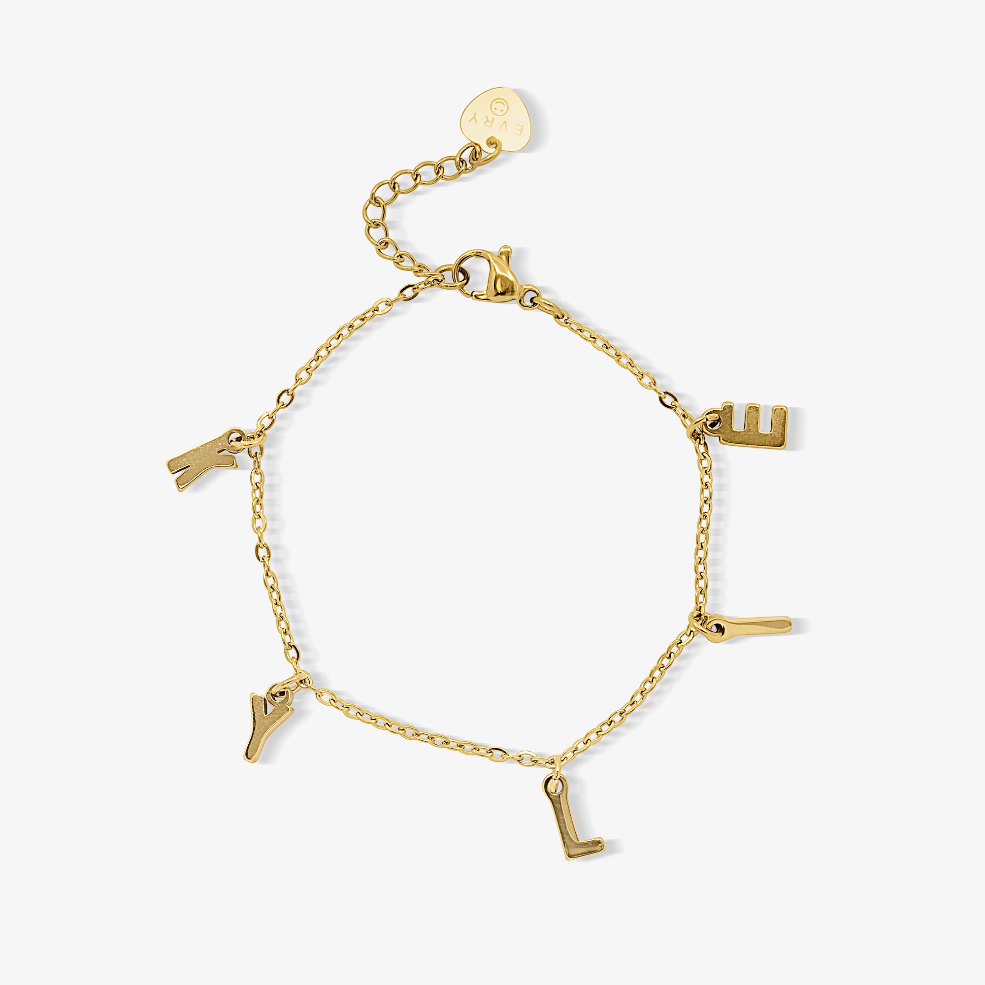 Custom/Personalized Letter Charm Bracelet - EVRYJEWELS