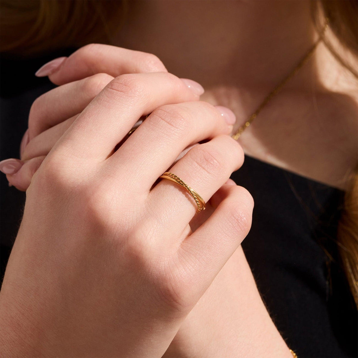 Linked Large Rings Linked Ring – EVRYJEWELS