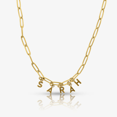 Custom/Personalized Link Letter Necklace - EVRYJEWELS