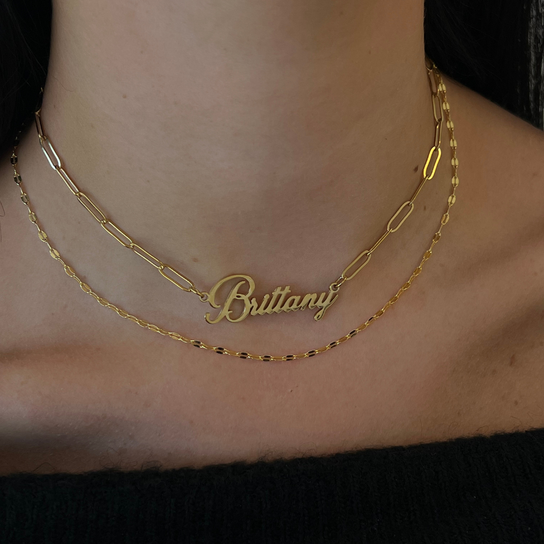 Personalized Paperclip Necklace