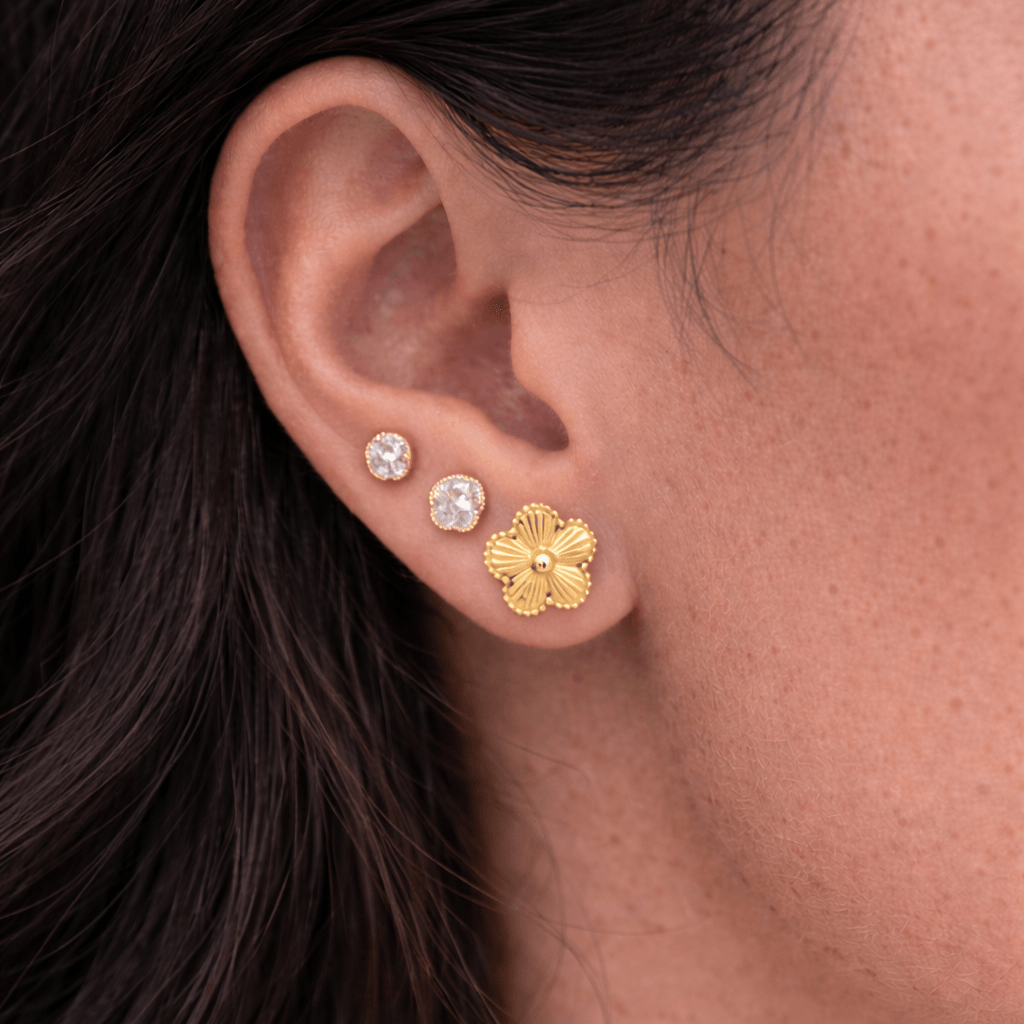 Lucky Bloom Stud Earrings - EVRYJEWELS