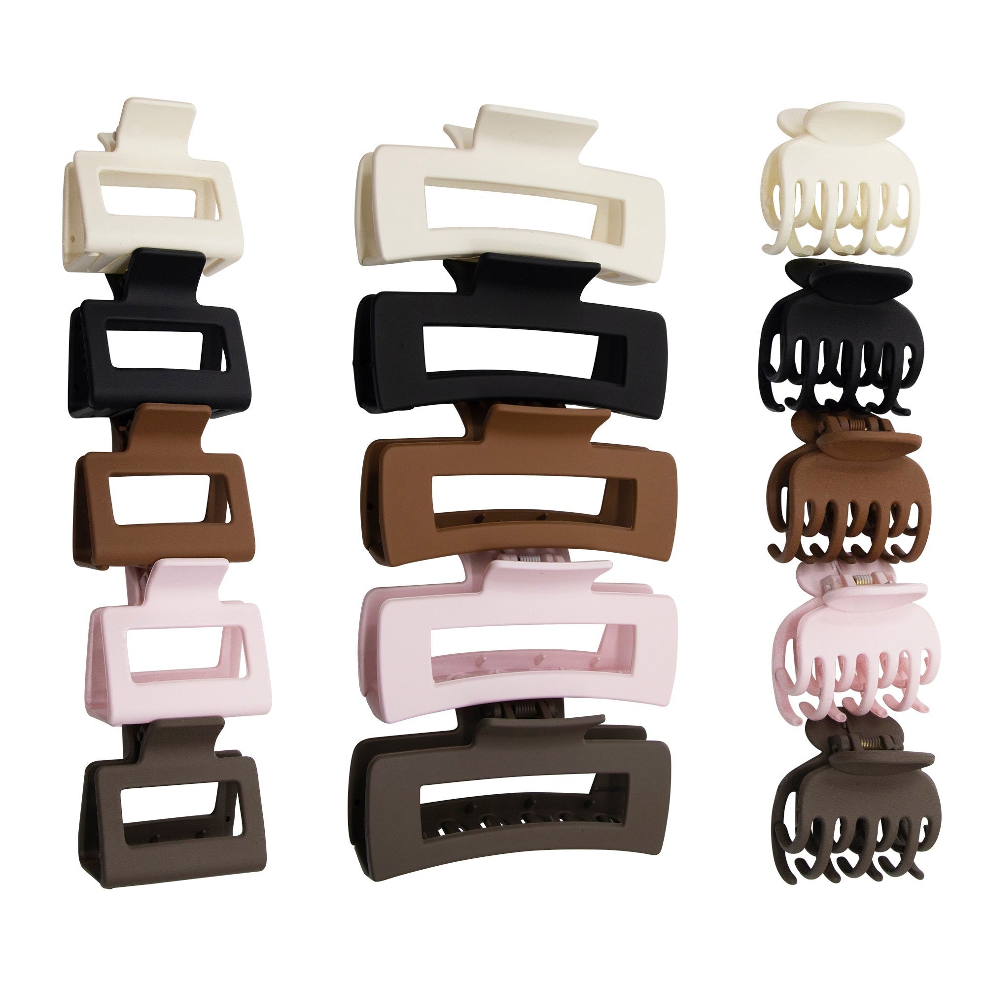 Muted Muse Claw Clips - 15-Pack - EVRYJEWELS