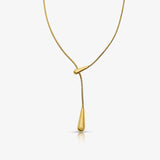 Golden Drip Lariat Necklace - EVRYJEWELS