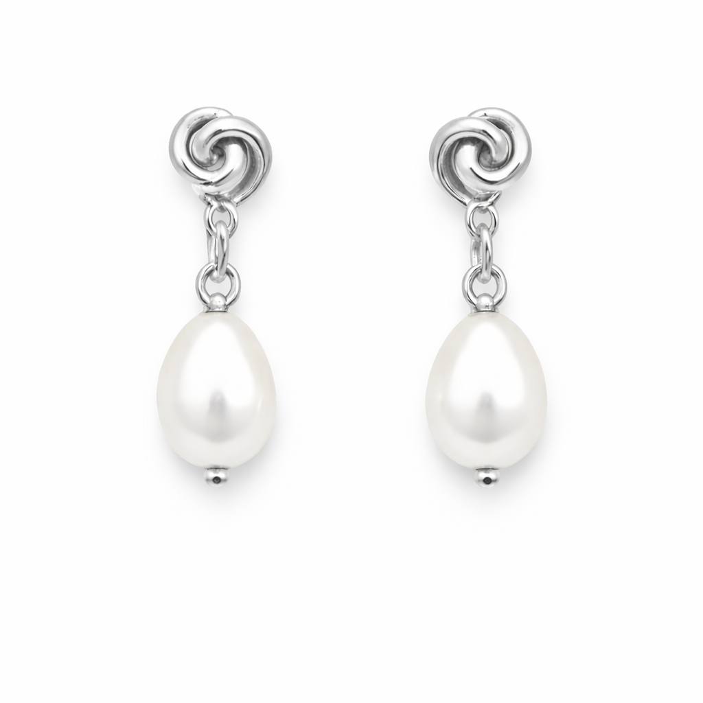 Pearl & Swirl Earrings - EVRYJEWELS