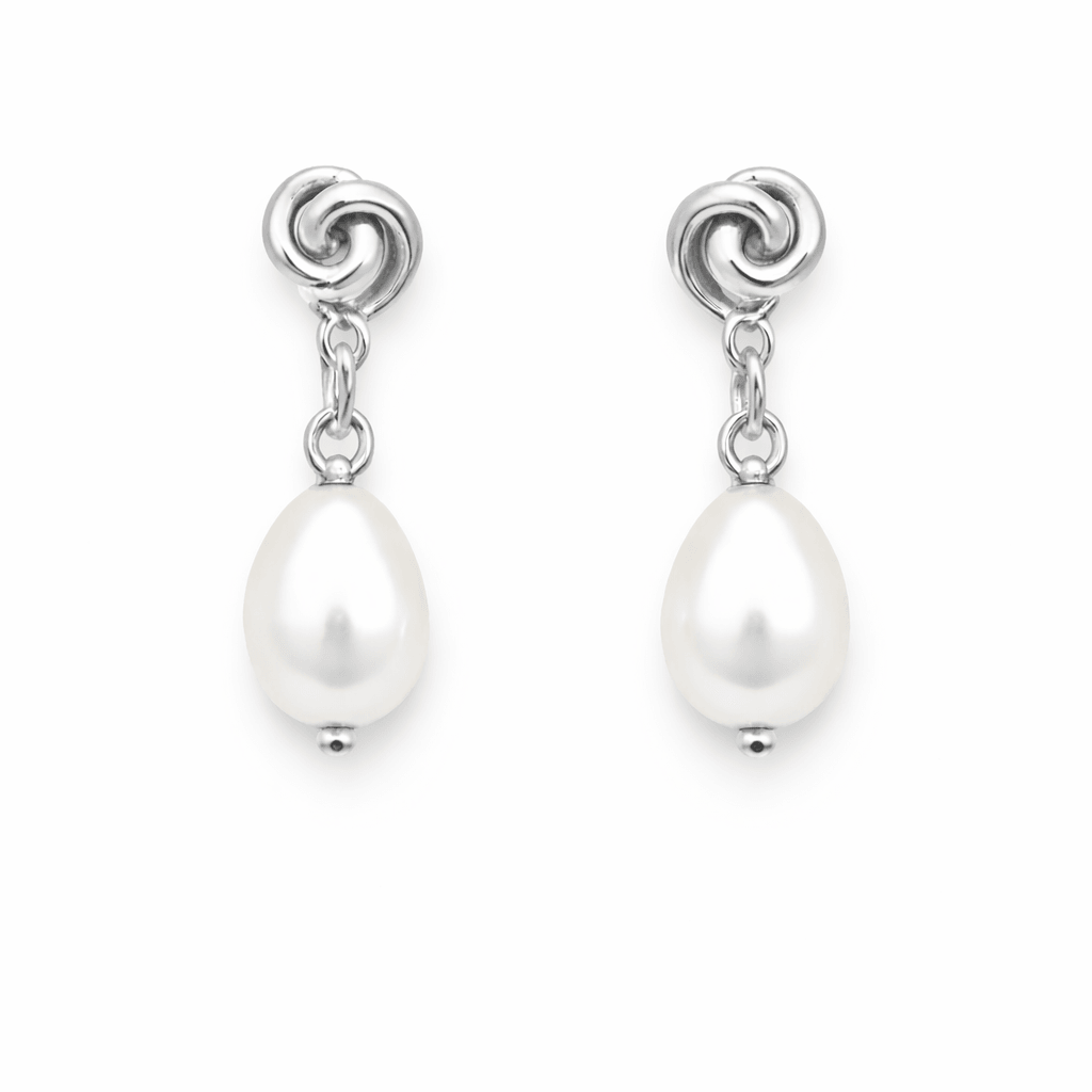 Pearl & Swirl Earrings - EVRYJEWELS