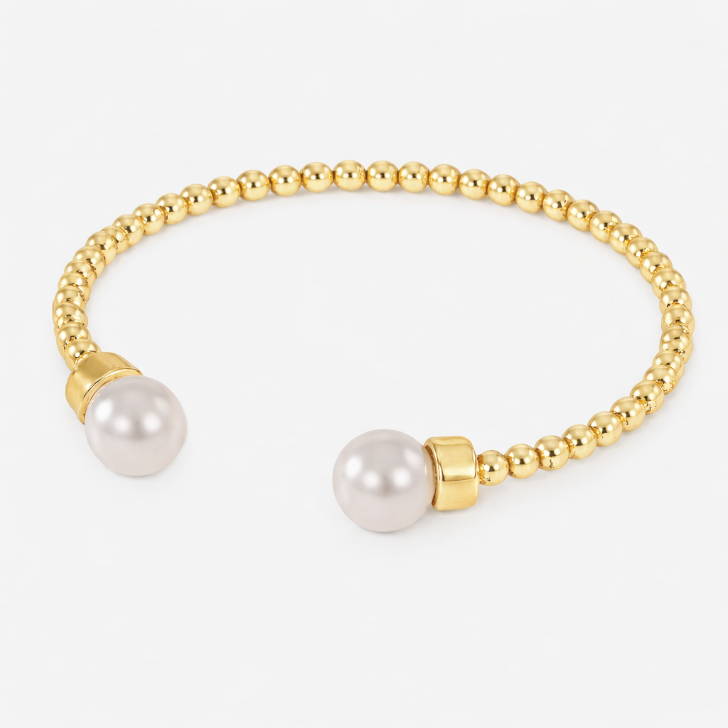 Pearly Beaded Bangle - EVRYJEWELS