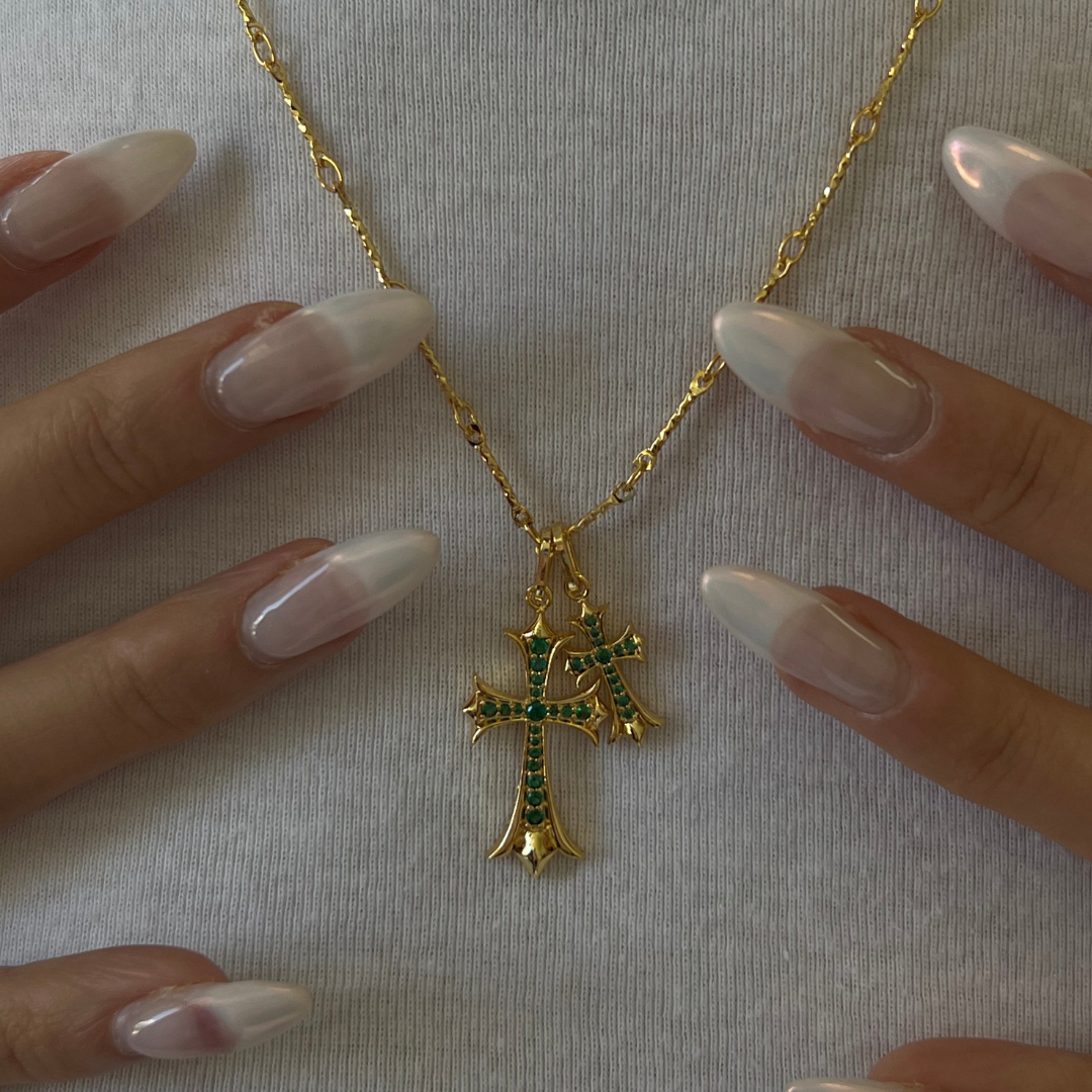 Double Cross Necklace – Lili Claspe
