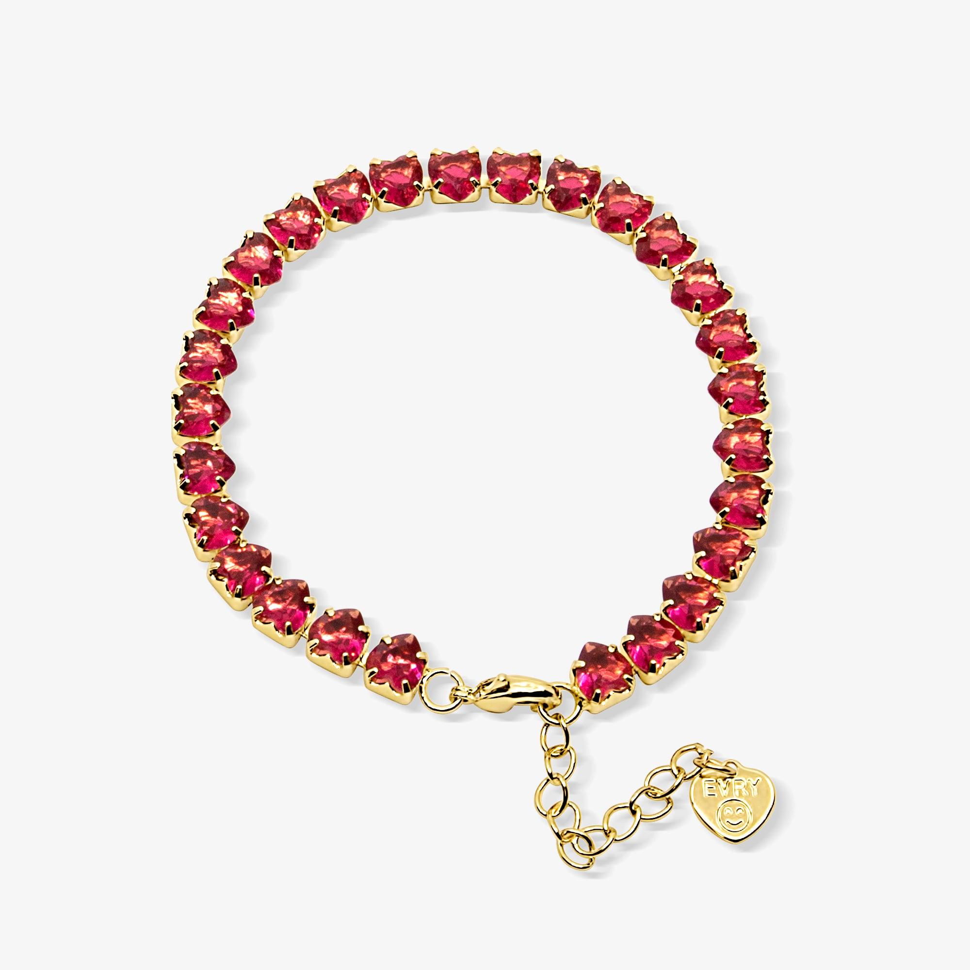 Fergie Heart Tennis Bracelet - EVRYJEWELS