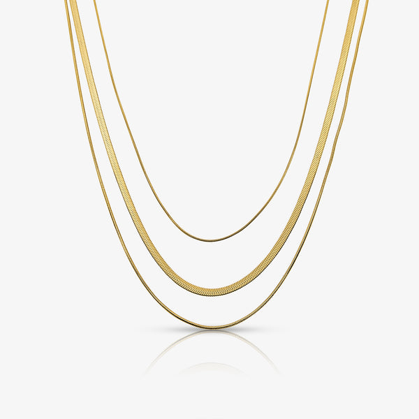 Queen Behaviour Triple Layered Necklace - EVRYJEWELS