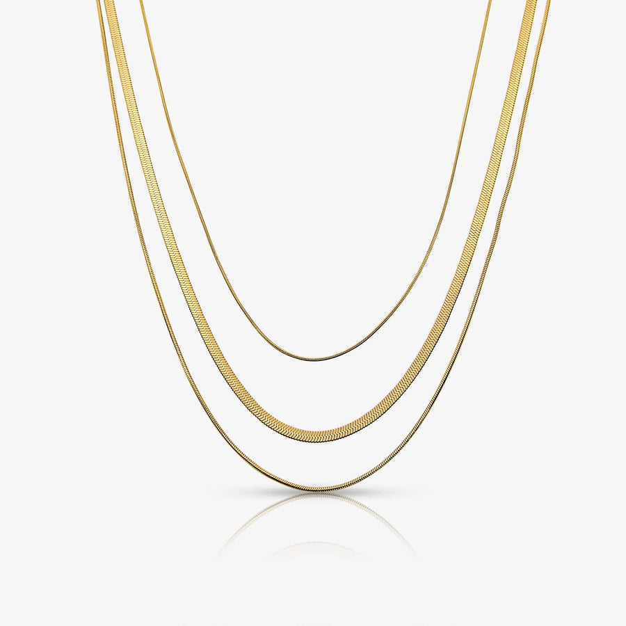 Queen Behaviour Triple Layered Necklace - EVRYJEWELS