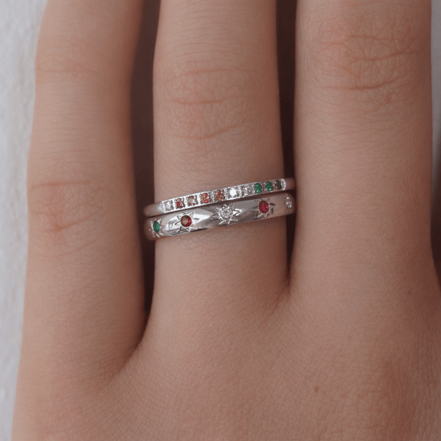 Rainbow's End Ring Set - EVRYJEWELS