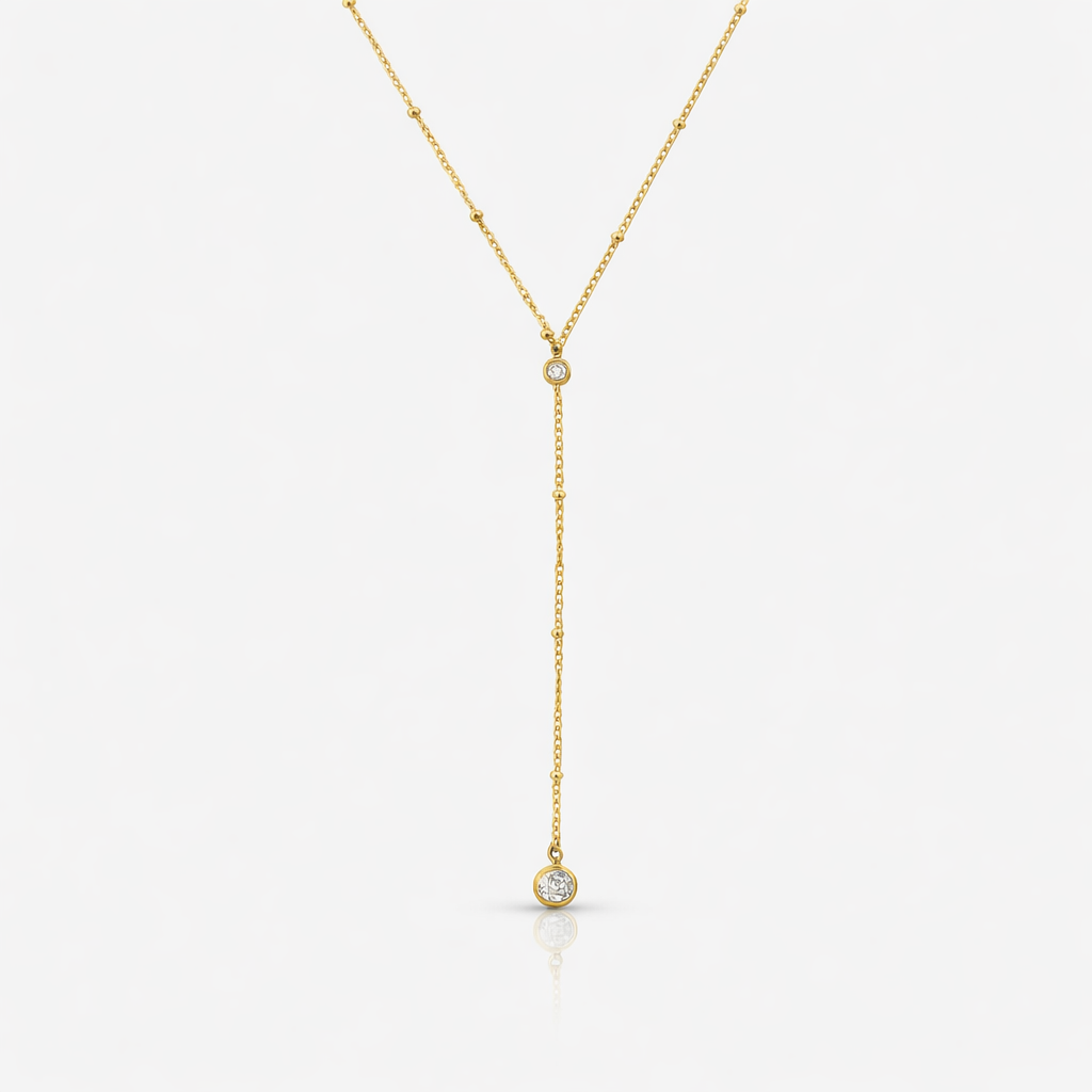 Collier Raindrop Lariat