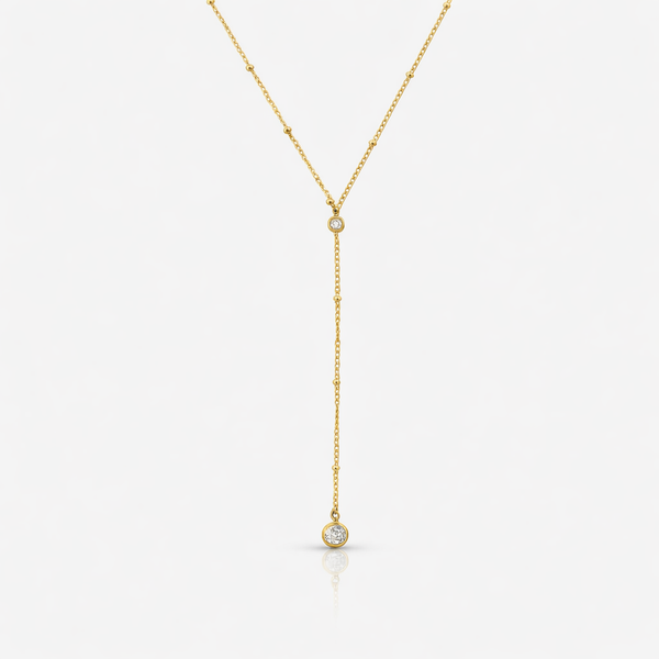 Raindrop Lariat Necklace