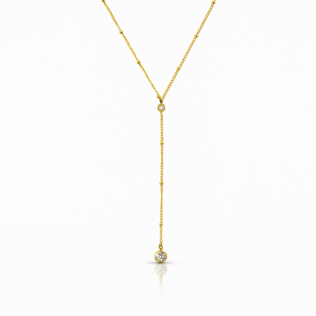 Raindrop Lariat Necklace