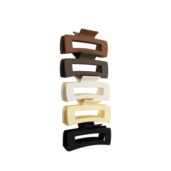 Soft Girl Claw Clips 5-Pack Set - EVRYJEWELS