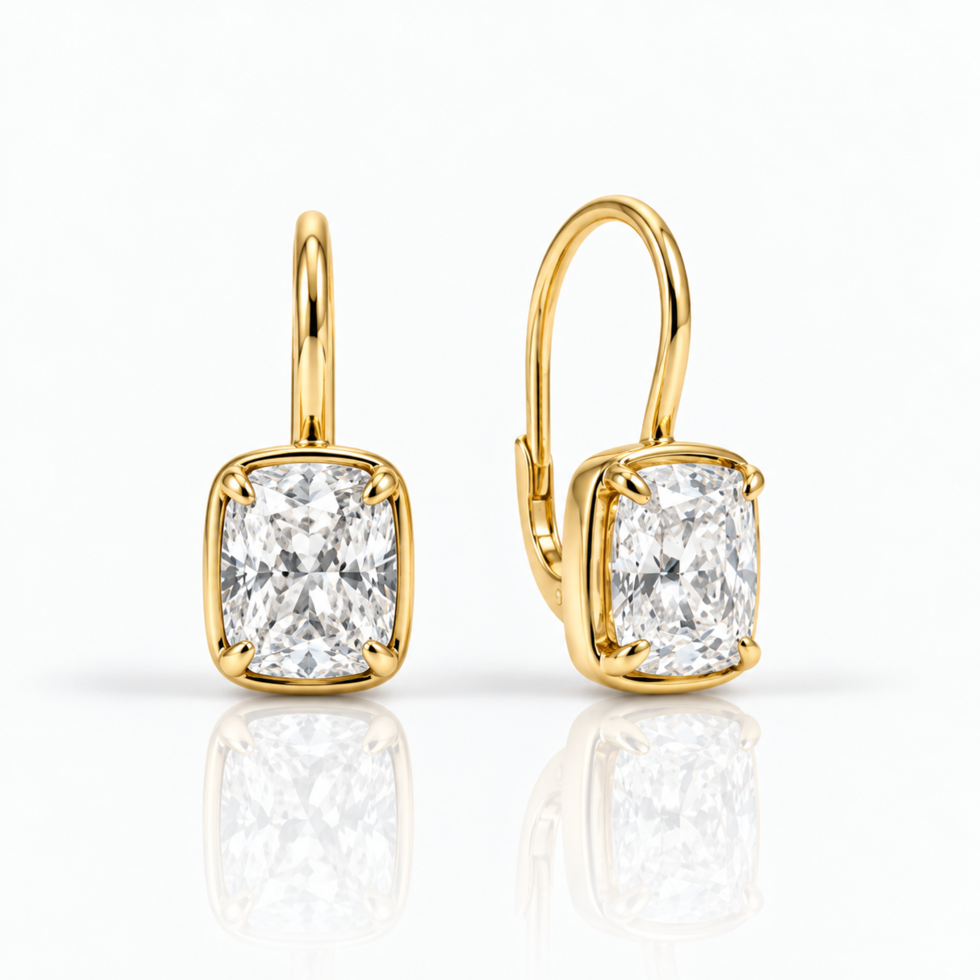 Headliner Square Cut Drop Earrings
