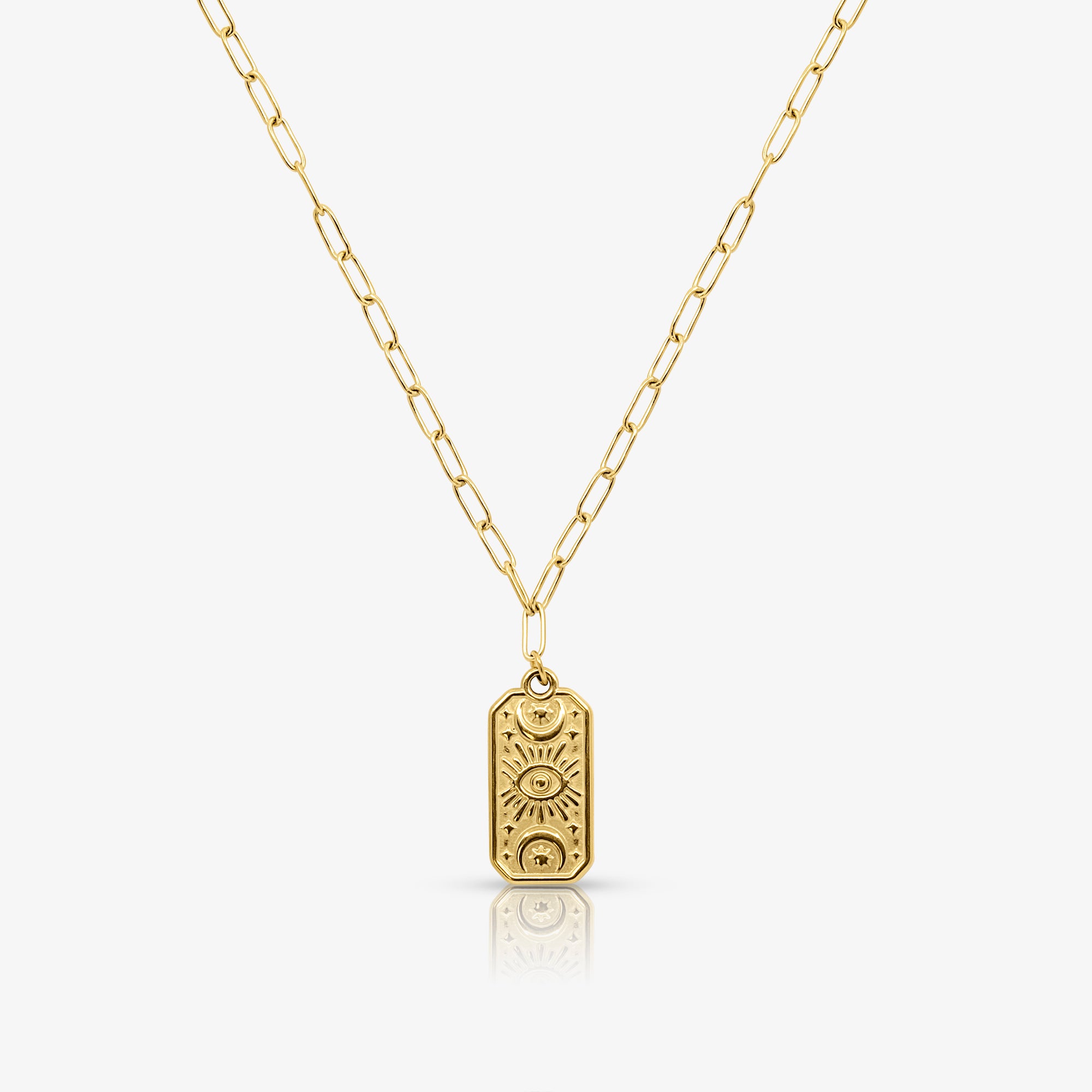 Lucky Eye Coin Necklace - EVRYJEWELS