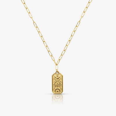 Lucky Eye Coin Necklace - EVRYJEWELS