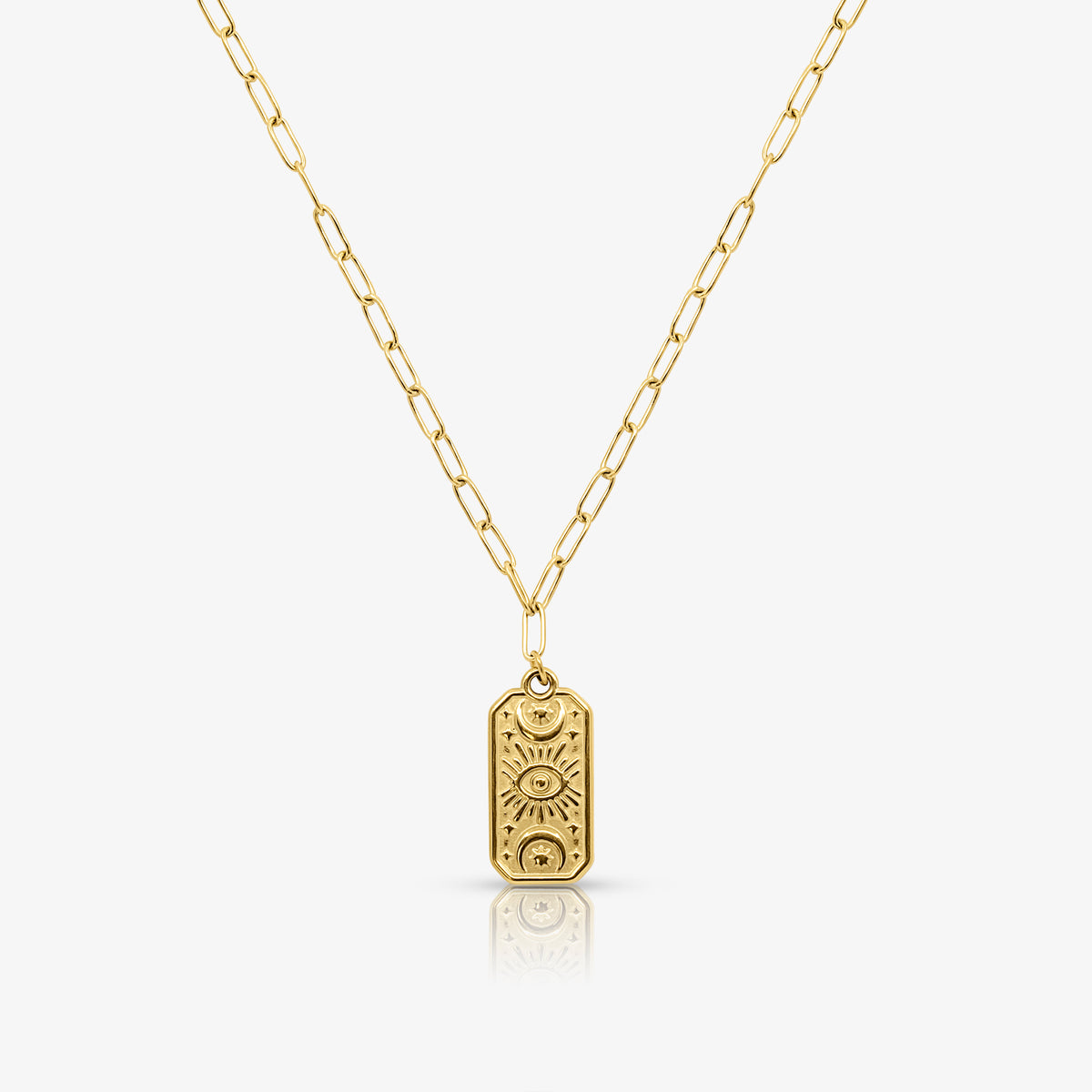 Lucky Eye Coin Necklace - EVRYJEWELS