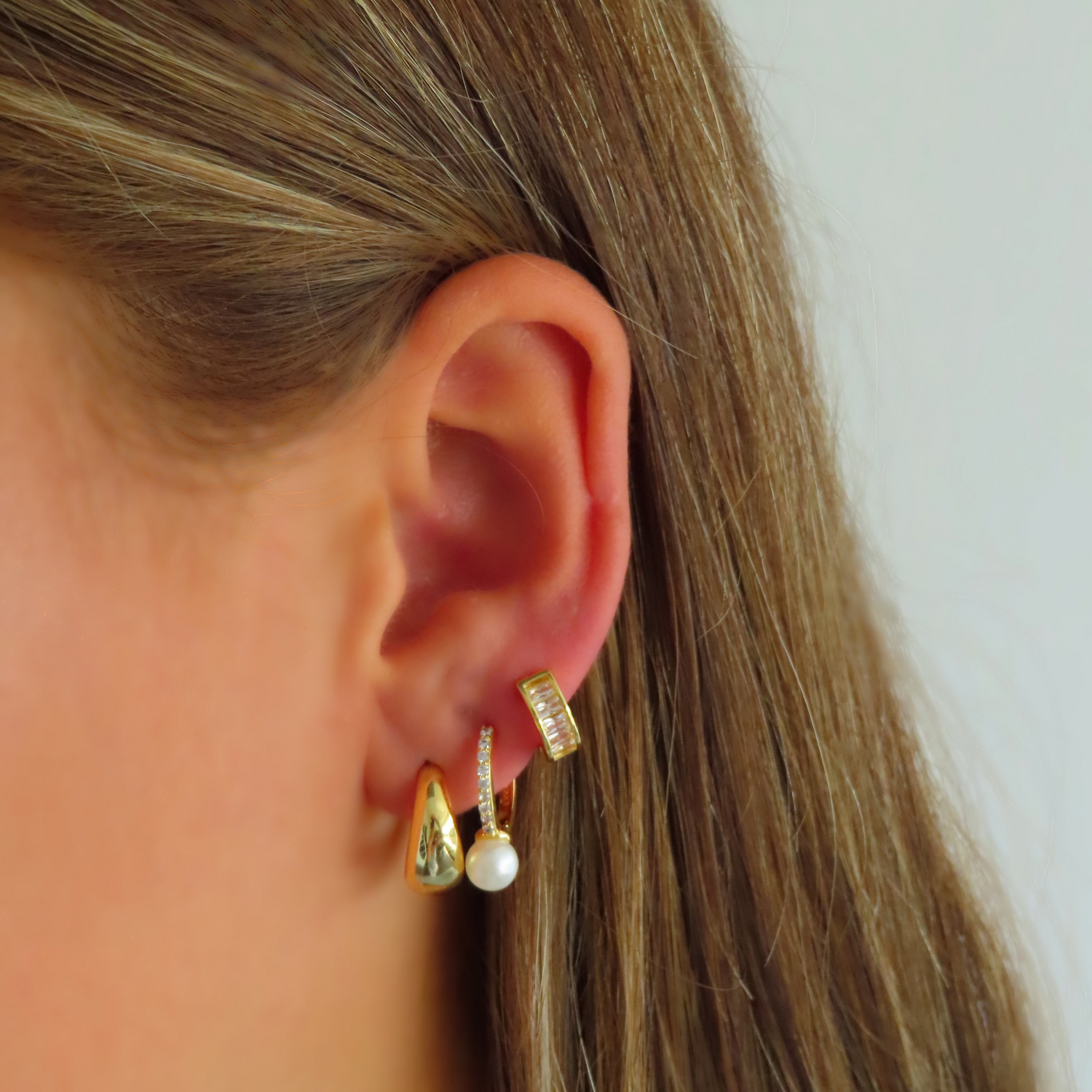 Boucles d’oreilles en forme de larme