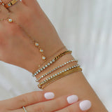 Champagne Princess Tennis Bracelet - EVRYJEWELS