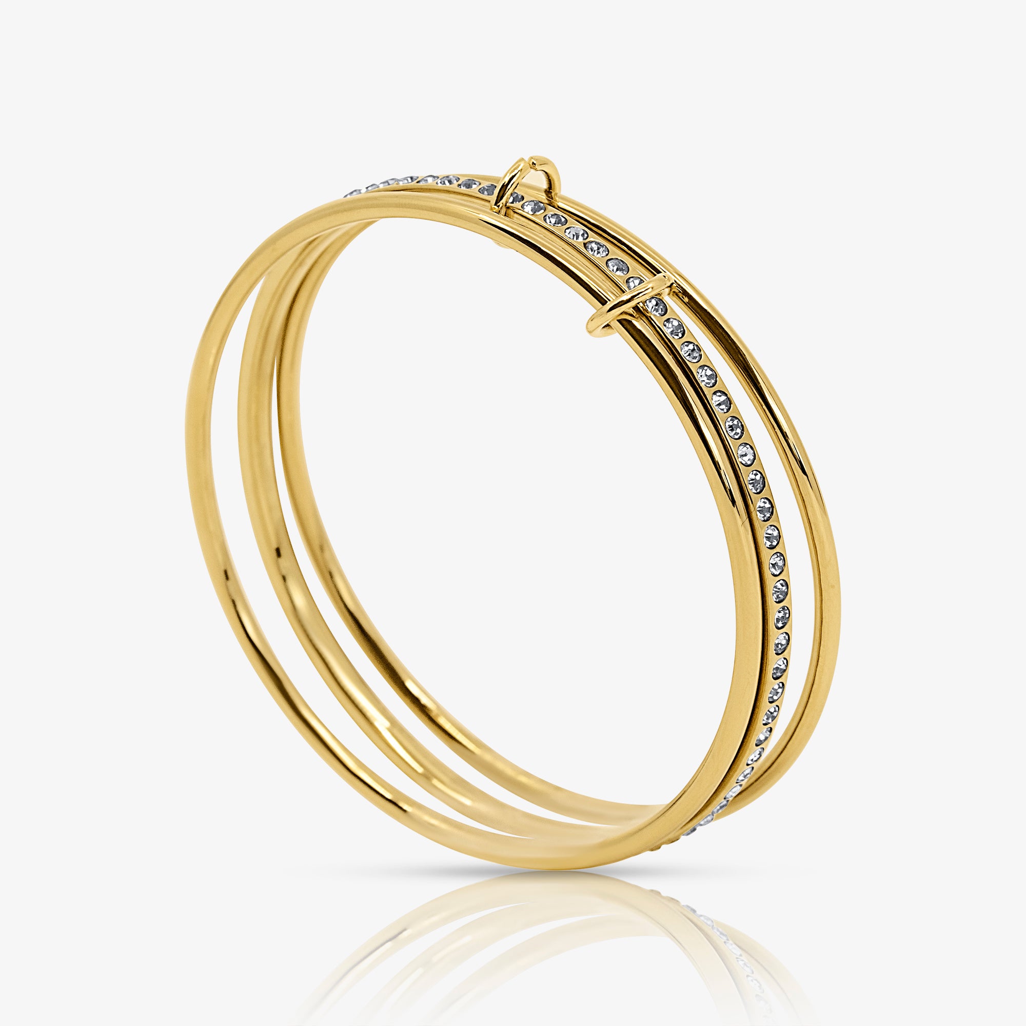 Champagne Stacked Bangle - EVRYJEWELS