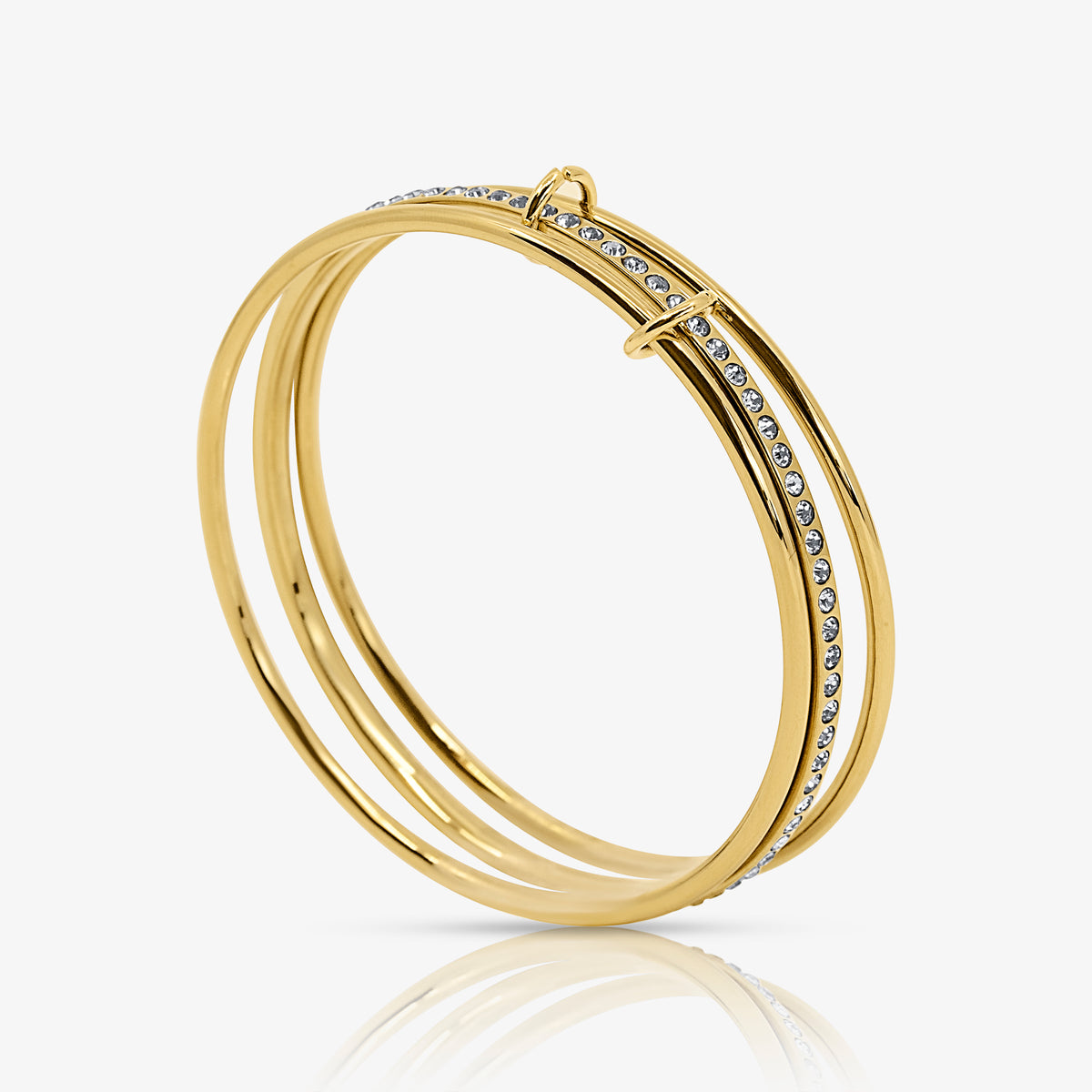 Champagne Stacked Bangle - EVRYJEWELS