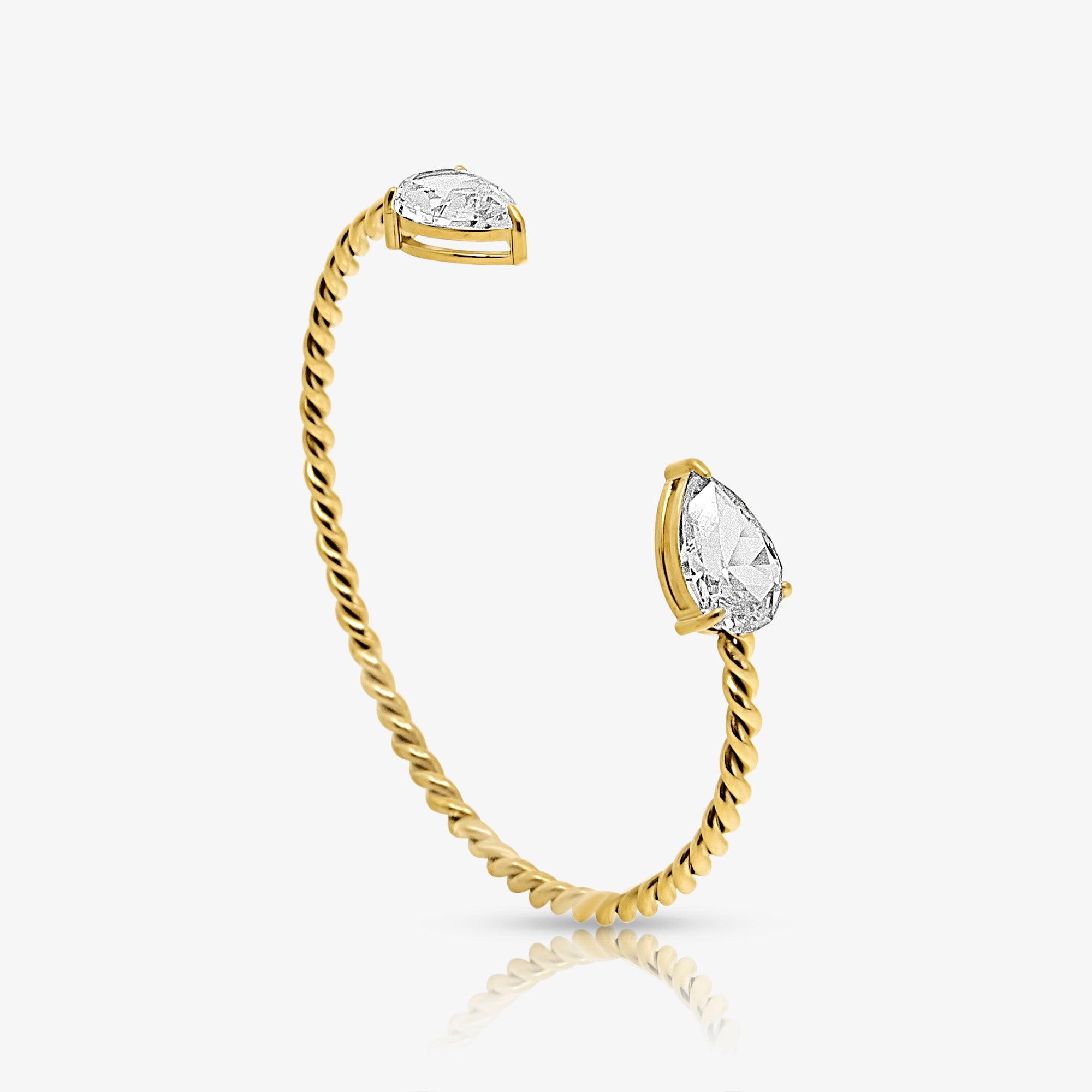 Twisted Spark Bangle - EVRYJEWELS