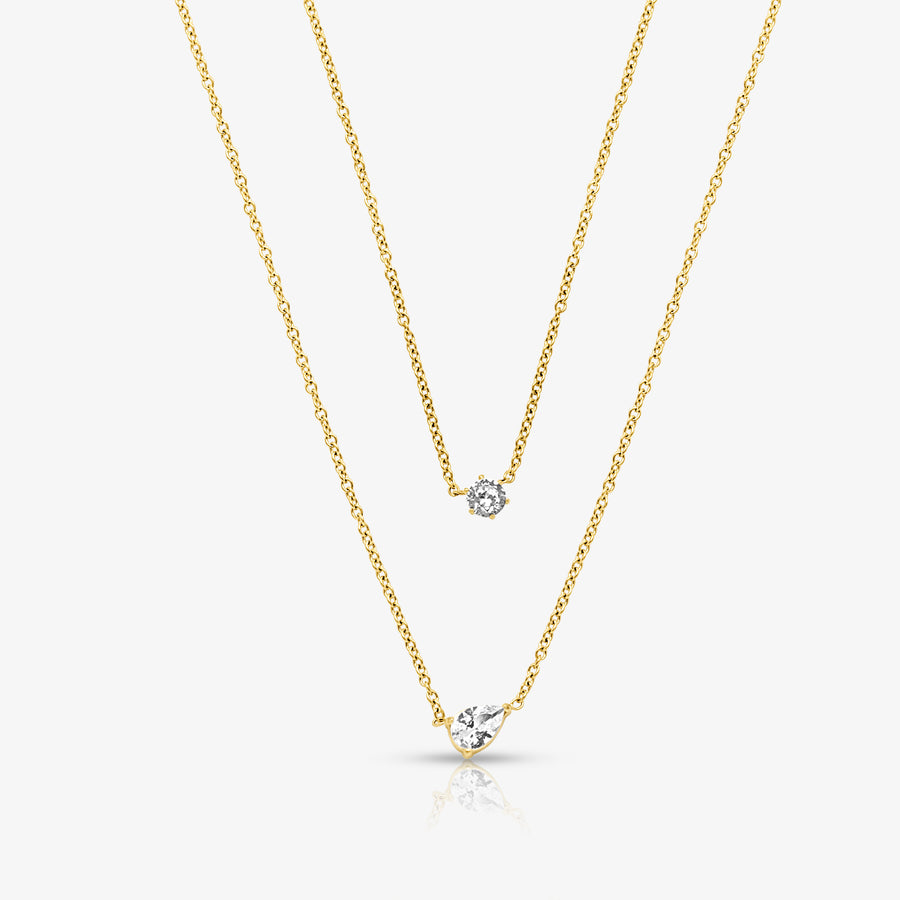 Whisper Shine Necklace 2 Piece Set - EVRYJEWELS