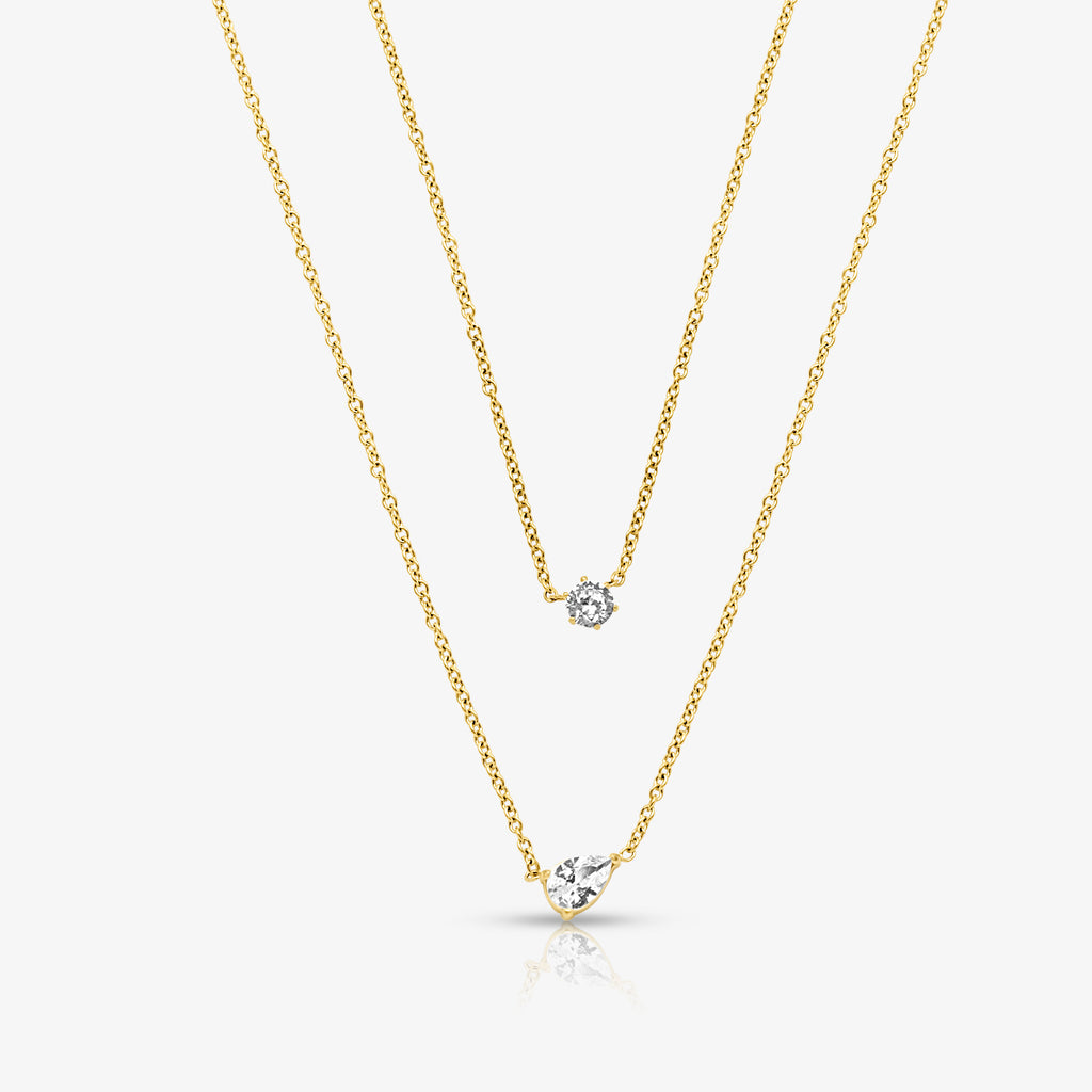 Whisper Shine Necklace 2 Piece Set - EVRYJEWELS