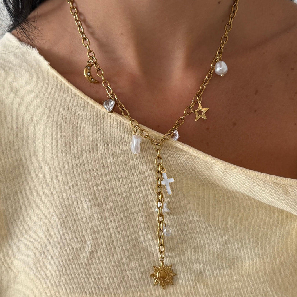 Wish Upon a Charm Lariat Necklace - EVRYJEWELS