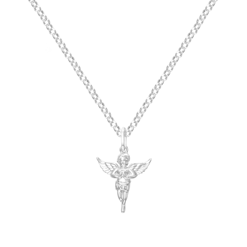 My Diamonds Silver Diamond Angel Necklace - D99164