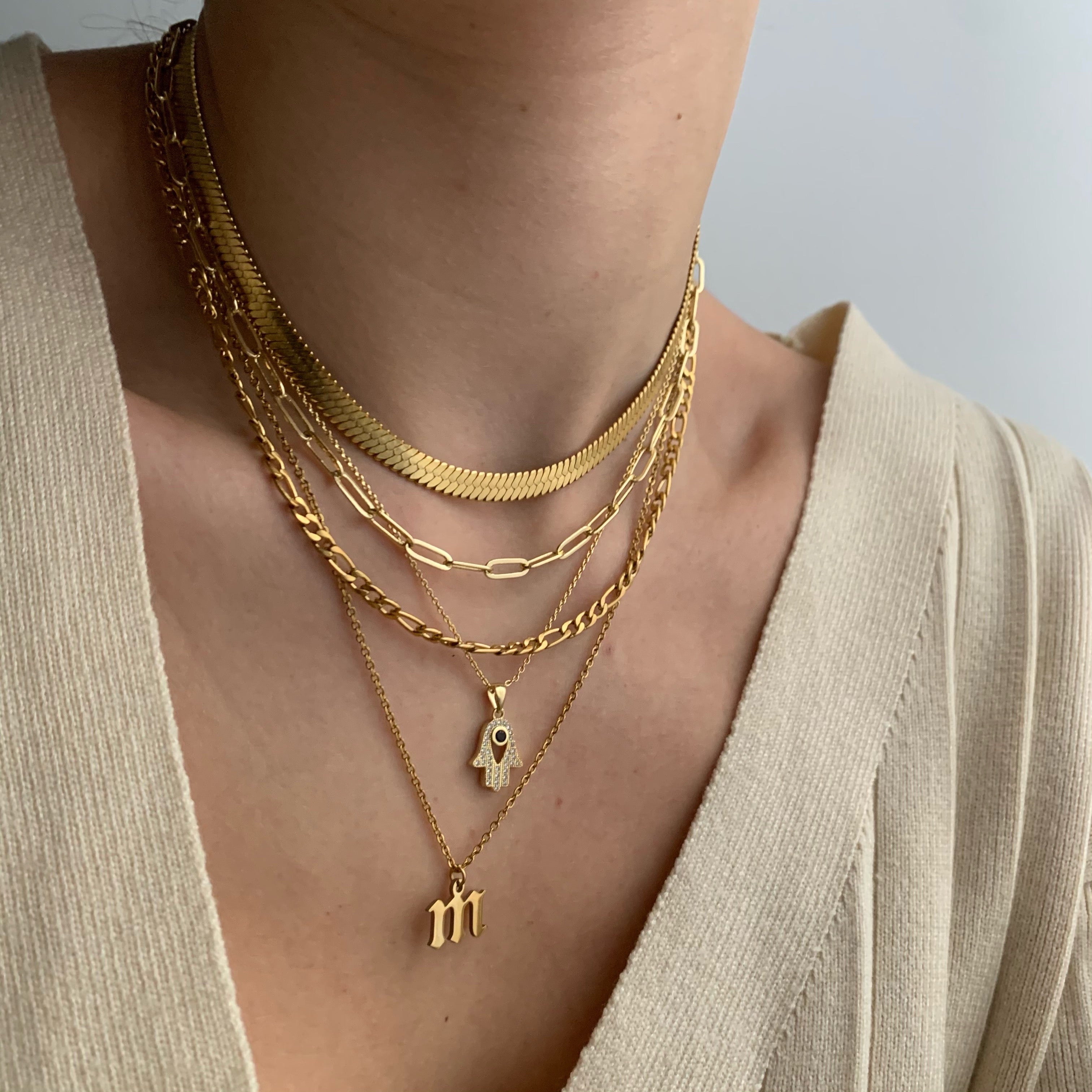 Eye Am Over It Necklace (gold or silver)