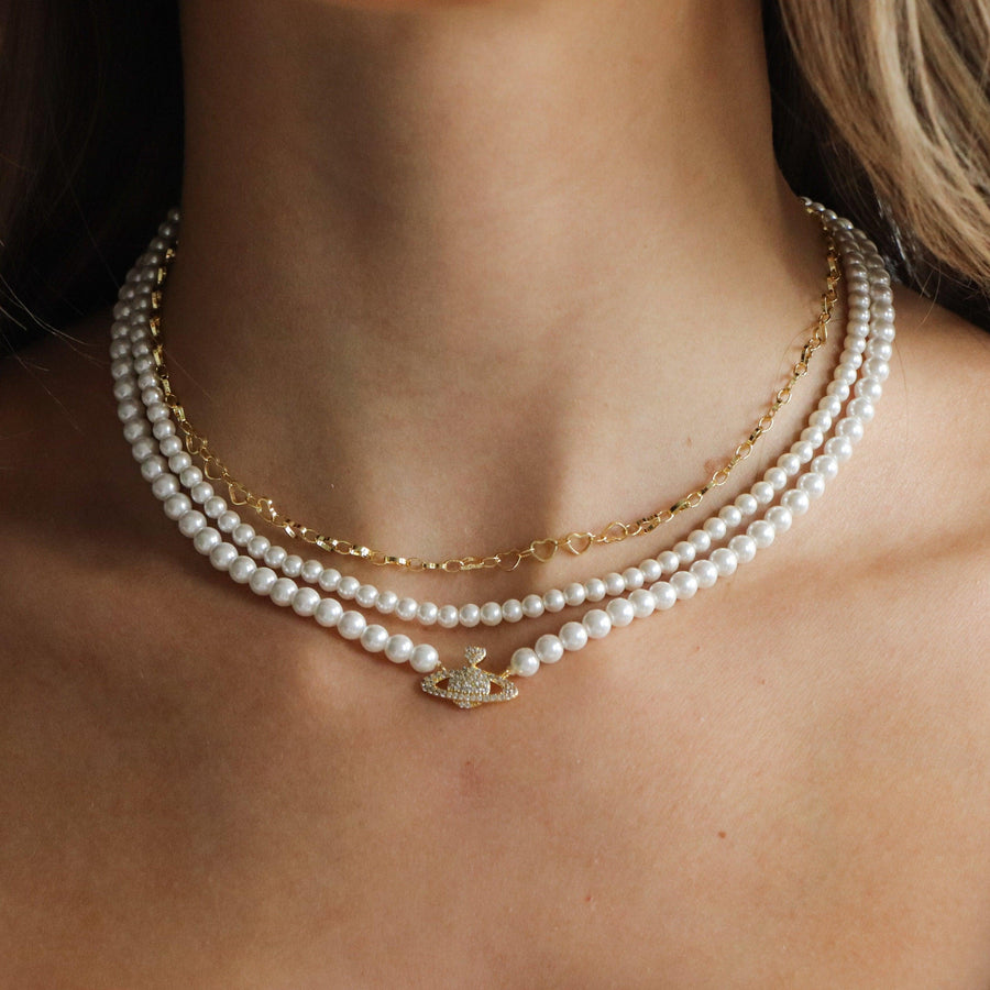 Girly Pearly Necklace - EVRYJEWELS