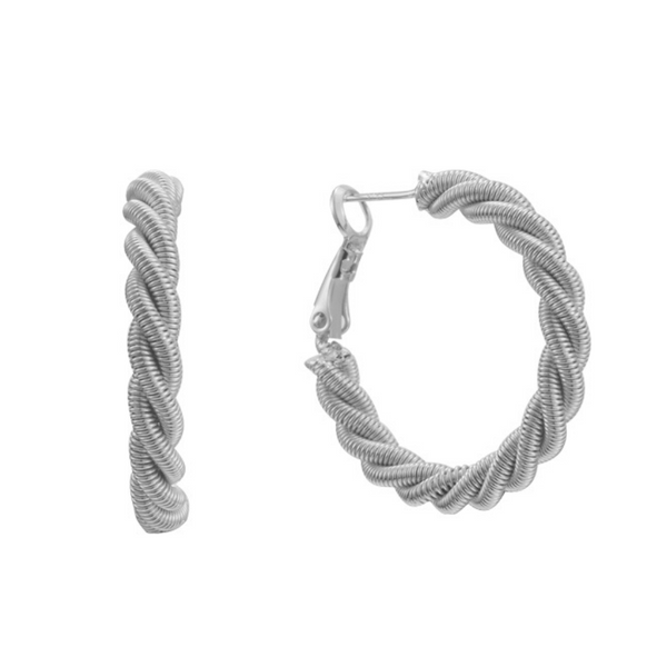 Roped Up Hoops - EVRYJEWELS