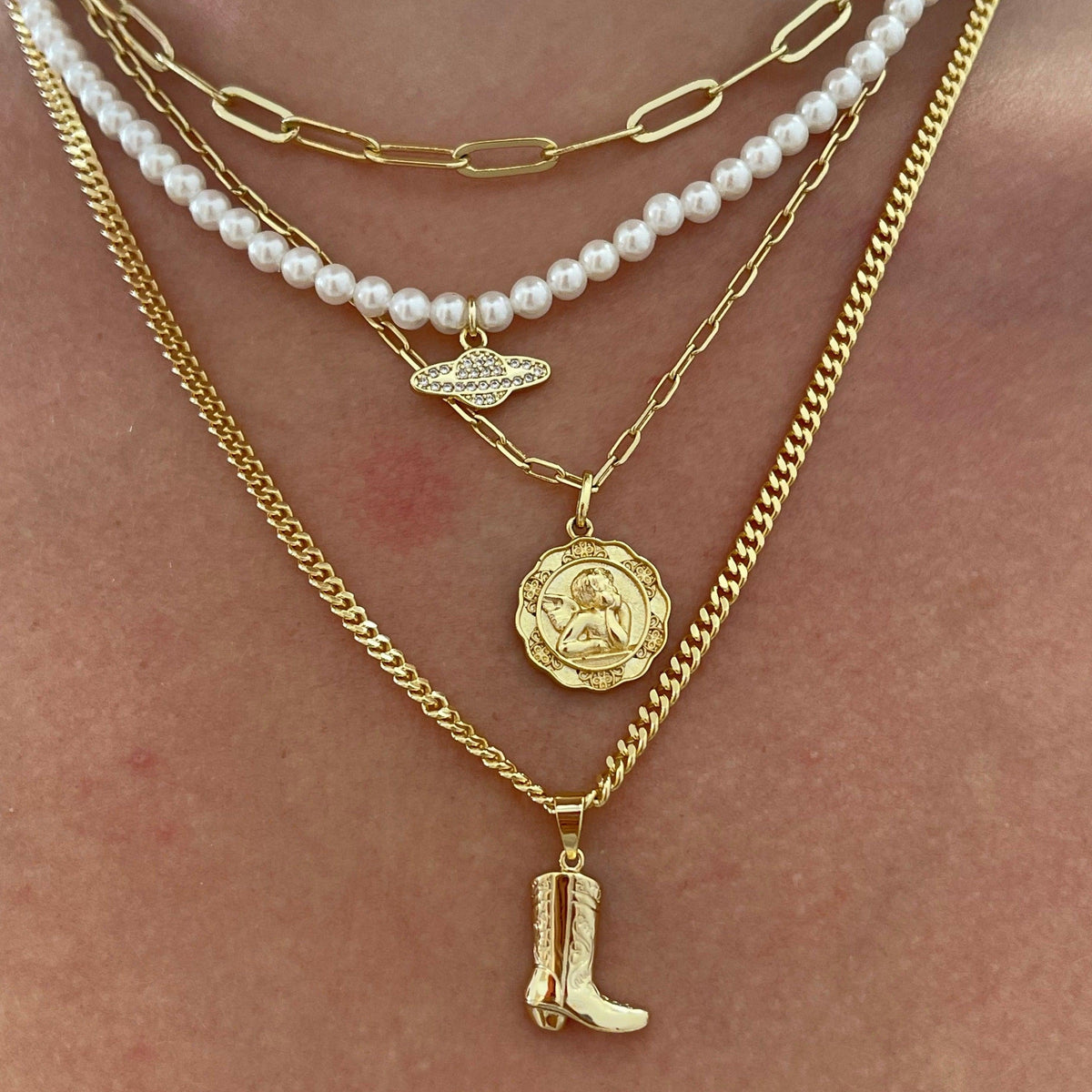 Space Baby Necklace - EVRYJEWELS