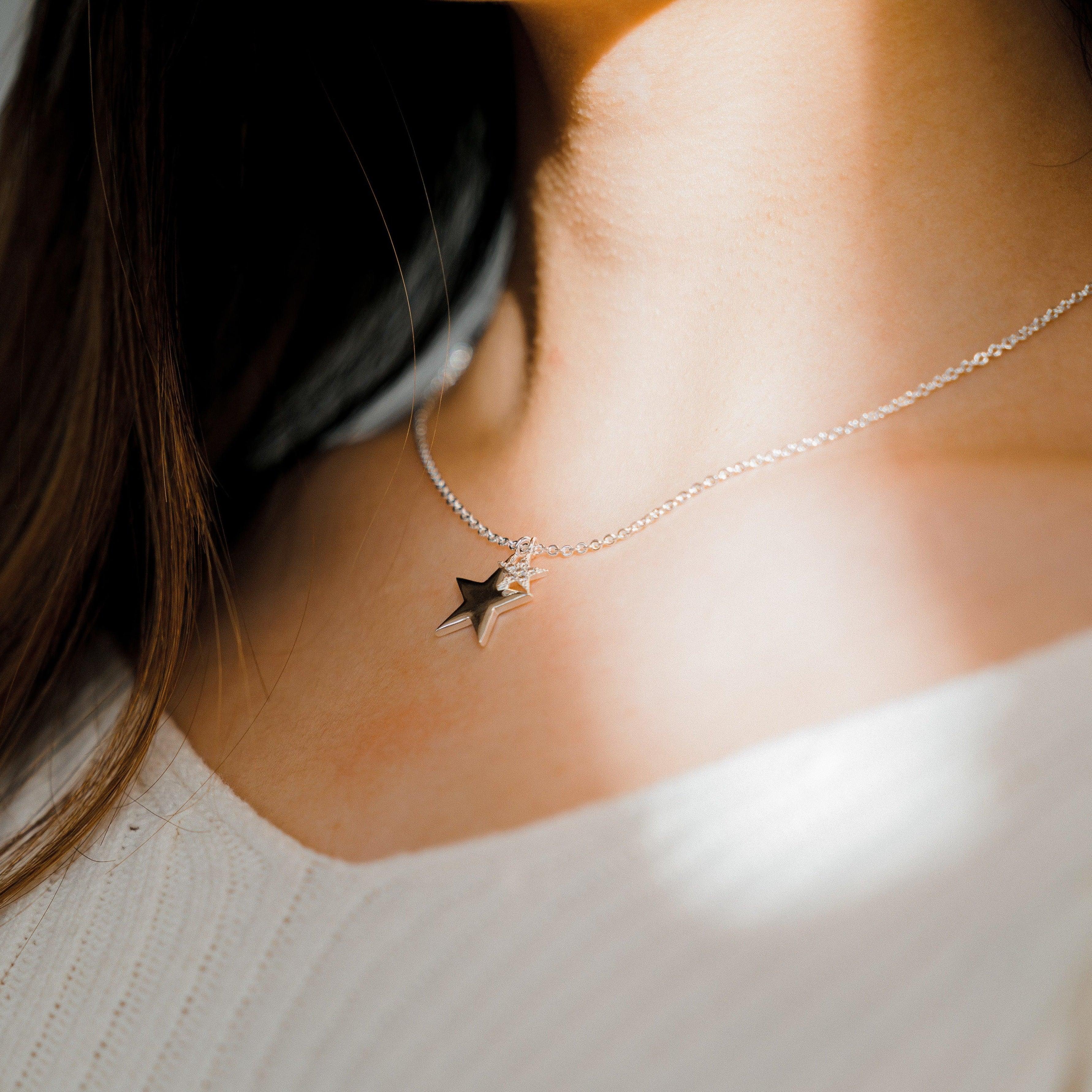 Twin Star Necklace - EVRYJEWELS
