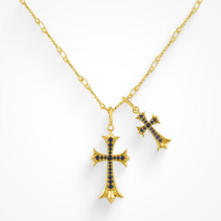 Double Cross Me Necklace– EVRYJEWELS