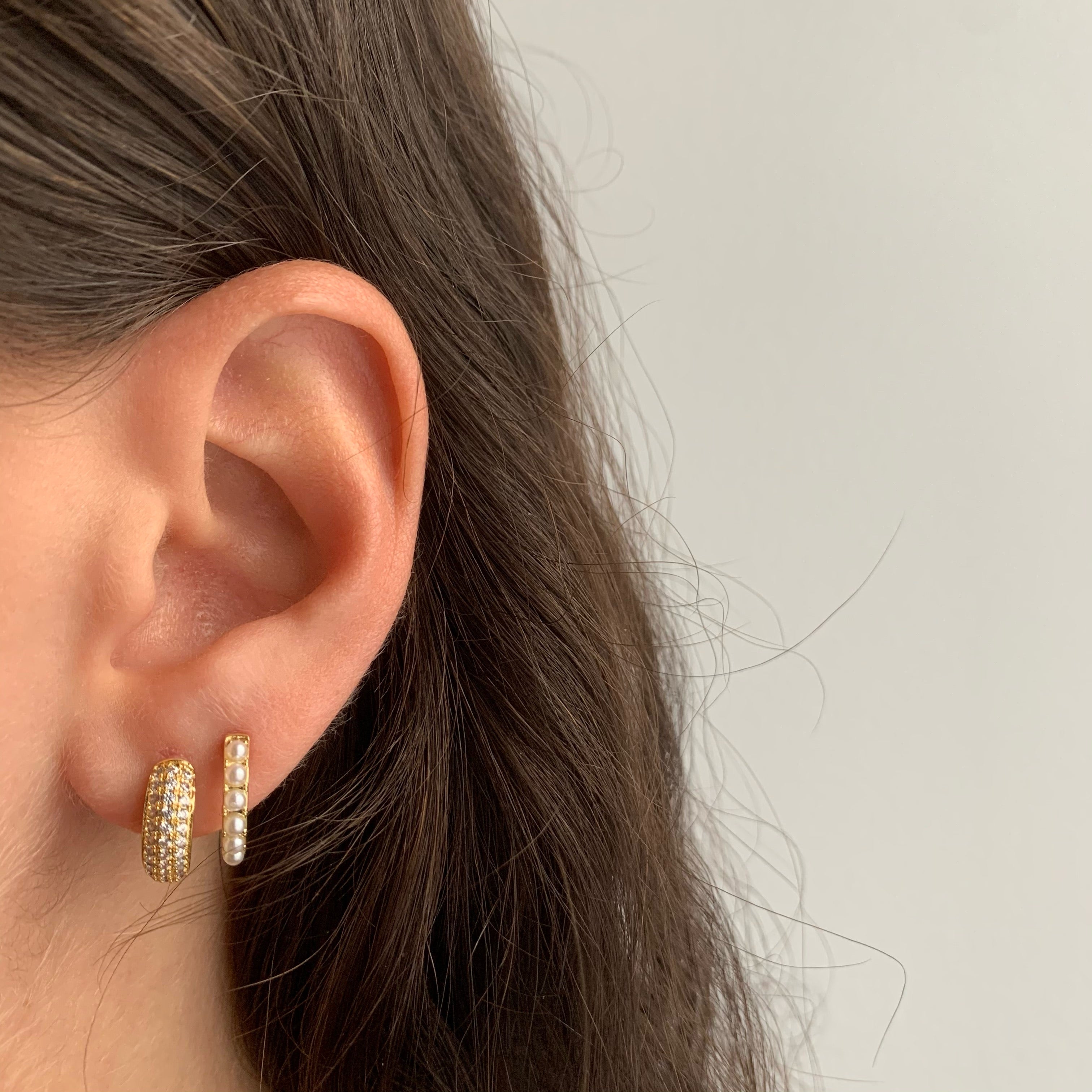 Gold dollar sale bill earrings