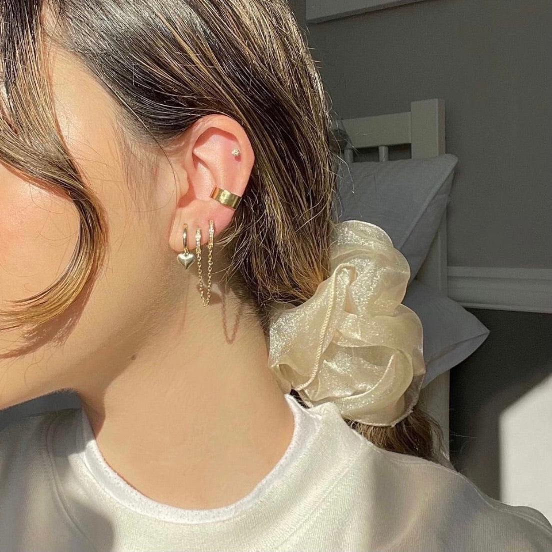 Gold Earrings Full Ear 2024 | favors.com